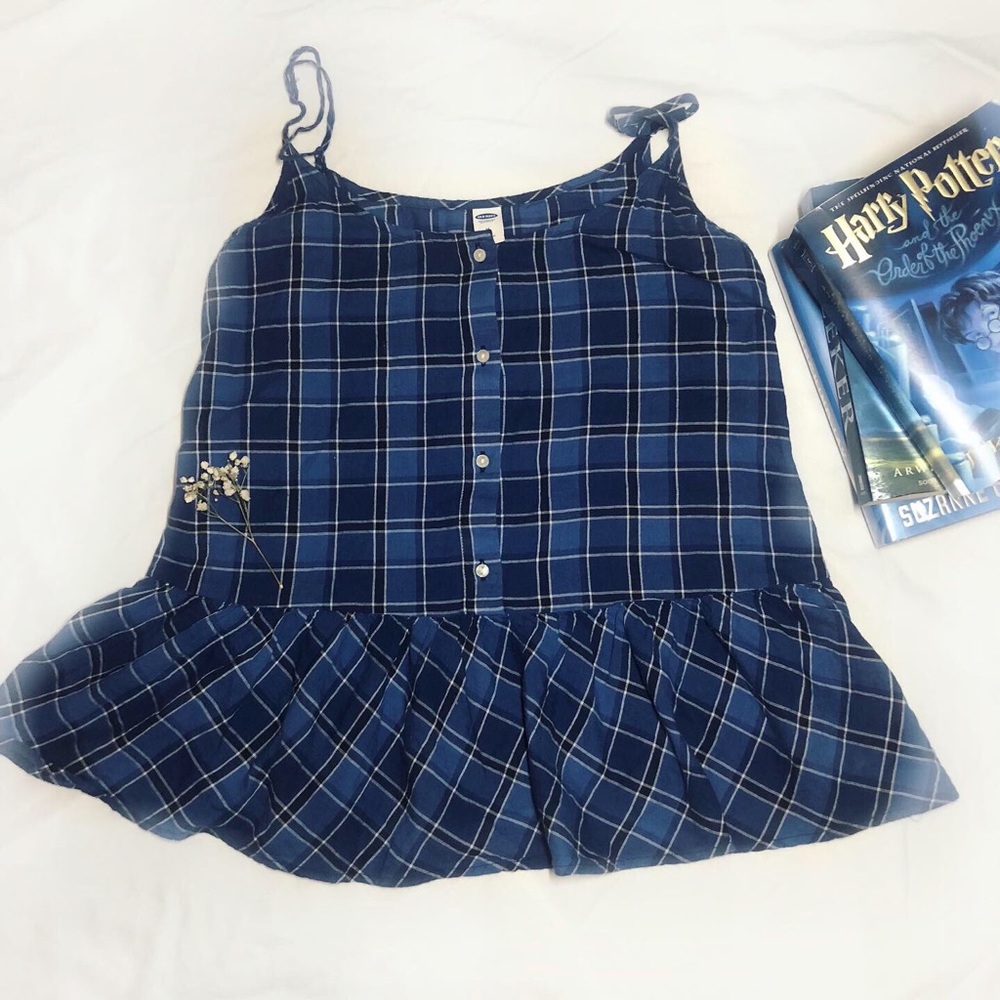 Vintage-looking flannel tank